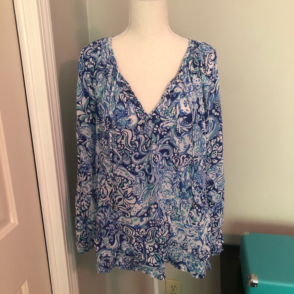 Lilly Pulitzer Willa Top - 60 Animals